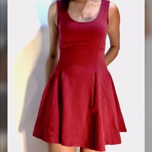 VINTAGE burgundy curvy dress